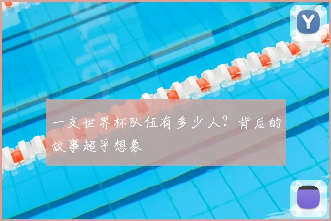 一支世界杯队伍有多少人？背后的故事超乎想象